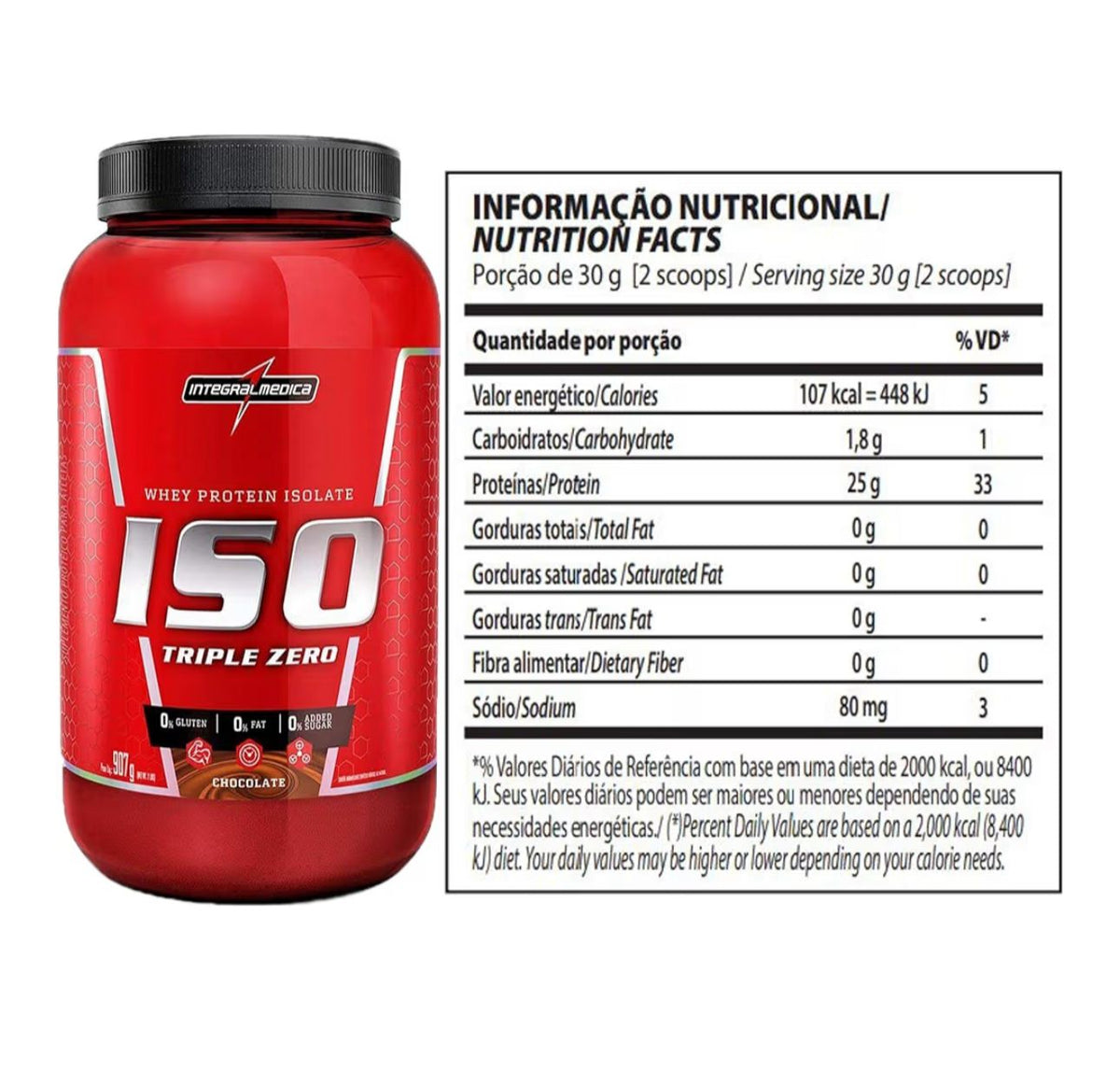 WHEY ISO TRIPLE ZERO INTEGRALMEDICA 900G