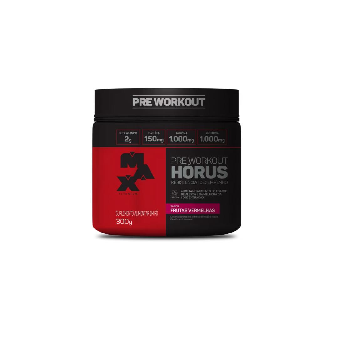 PRÉ TREINO HORUS MAX TITANIUM 300G -FRUTAS VERMELHAS