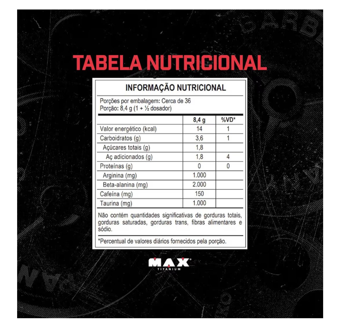 PRÉ TREINO HORUS MAX TITANIUM 300G -FRUTAS VERMELHAS