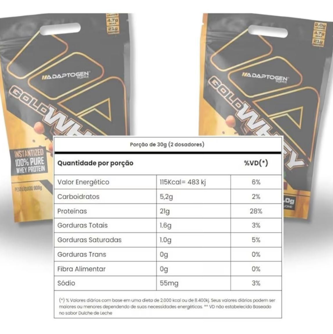 GOLD WHEY ADAPTOGEN 900G REFIL - CHOCOLATE