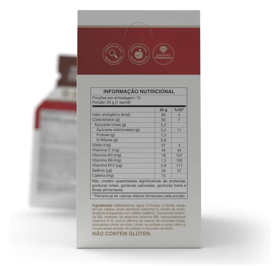 ENDURACE CAFEINE GEL VITAFOR - CHOCOLATE BELGA