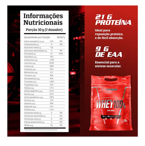 WHEY 100% PURE INTEGRALMEDICA 900G REFIL - CHOCOLATE
