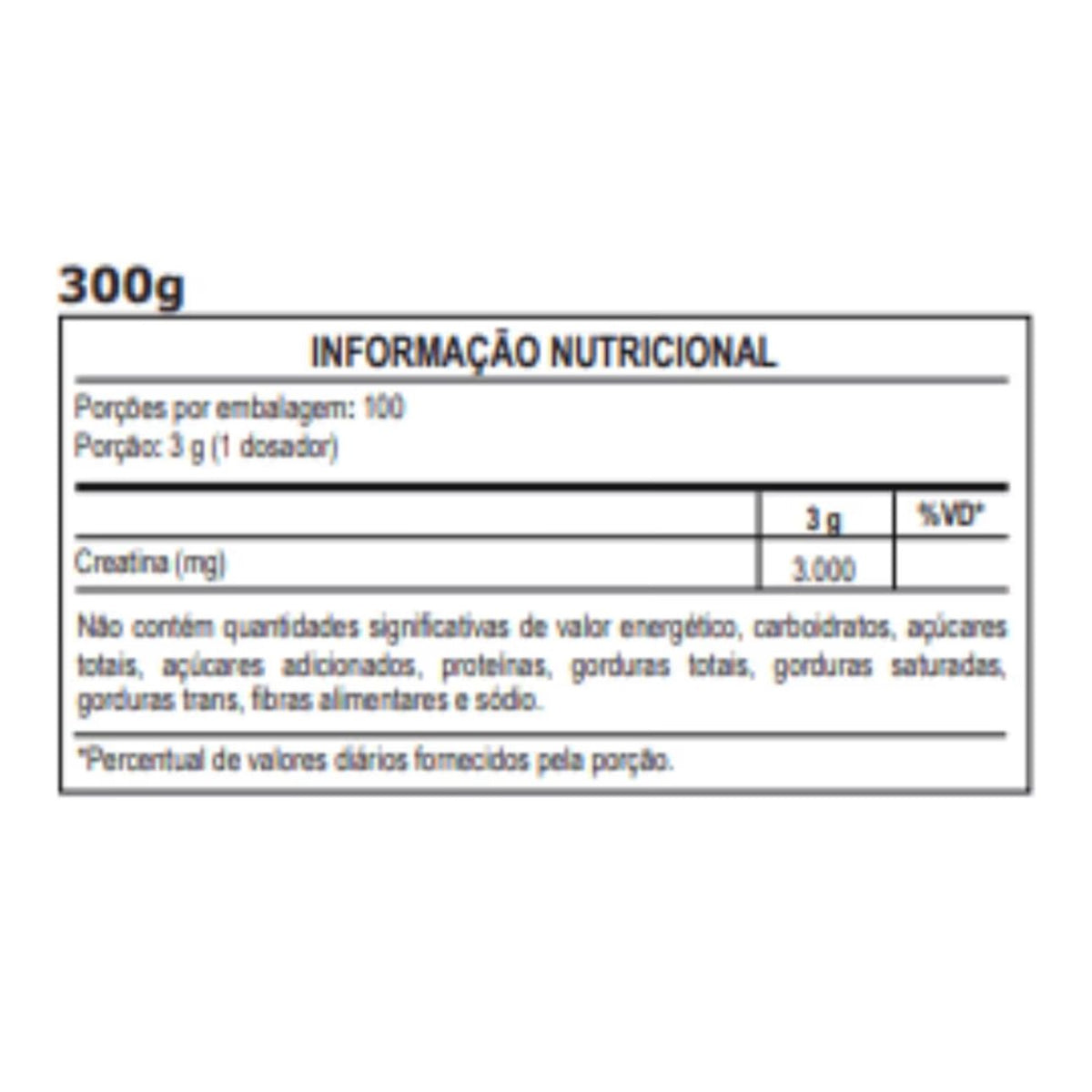 CREATINA MONOHIDRATADA PROBIÓTICA 300G