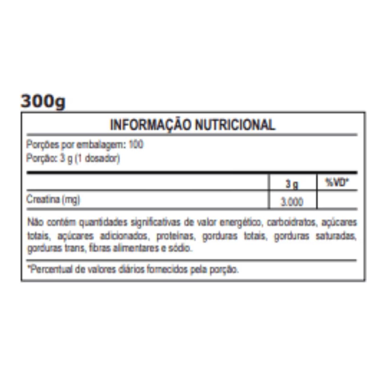CREATINA MONOHIDRATADA PROBIÓTICA 300G