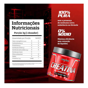 CREATINA MONOHIDRATADA INTEGRALMEDICA 300G